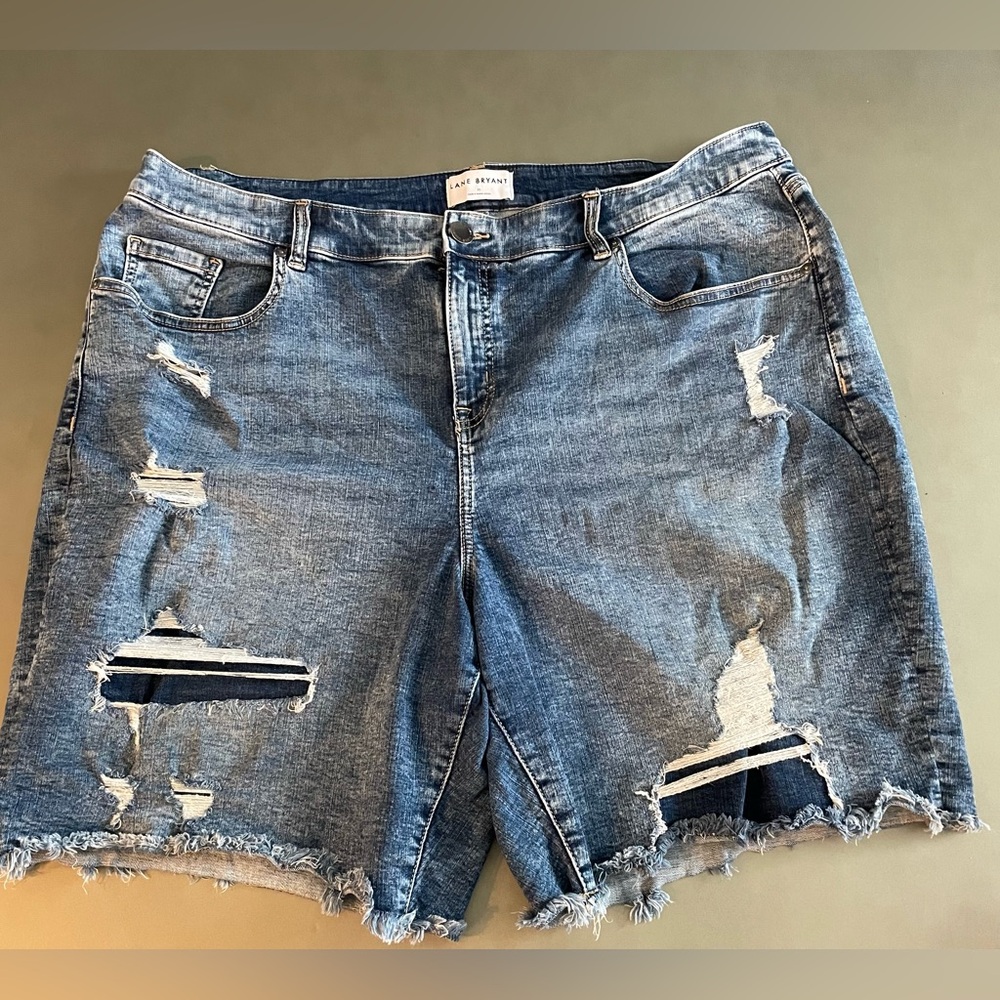 Lane Bryant Mid-Rise Boyfriend Bermuda Shorts